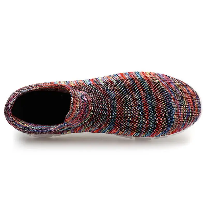 Мужские и женские кроссовки для бега носки влюбленных разноцветная спортивная