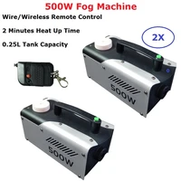 2xlot mini led smoke machine 500w fog machine mist haze machine stage dj effect disco party wedding lighting shows equipments