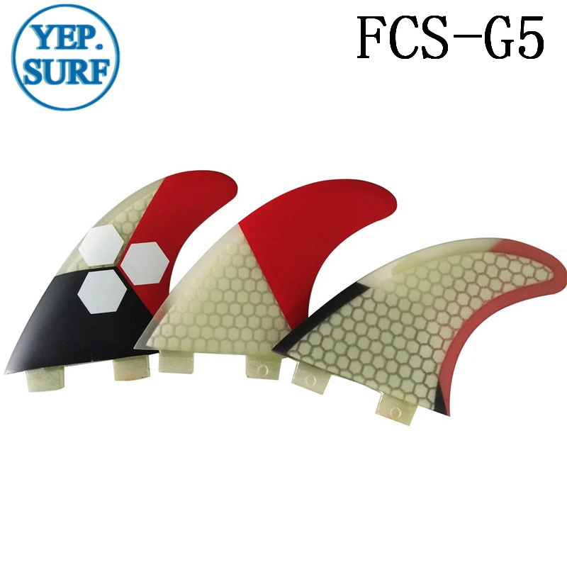 Плавник для серфинга FCS G5 Fin сотовый плавник доски 5 цветов Серфинг Quilhas