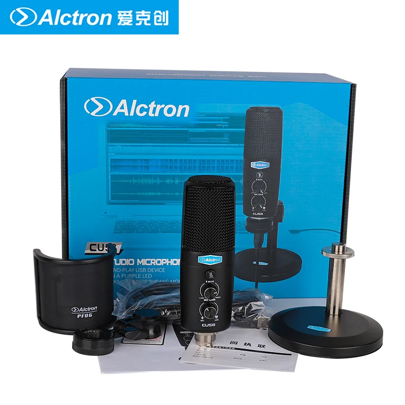 Alctron CU58 Настольный конденсаторный микрофон USB компьютерный для вещания совместим