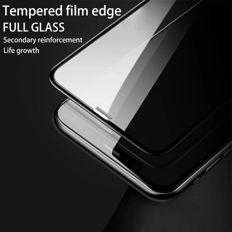 Защитное стекло для iPhone X защитное Flim полное покрытие краев изогнутое 6 6S 7 8 Plus
