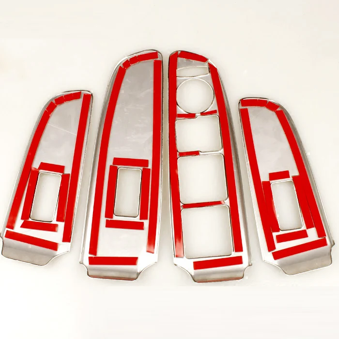 4 шт. для KIA K3 2012- нержавеющая сталь стекло подъемная дверь планка подлокотник панель Защитная паста декоративная рамка