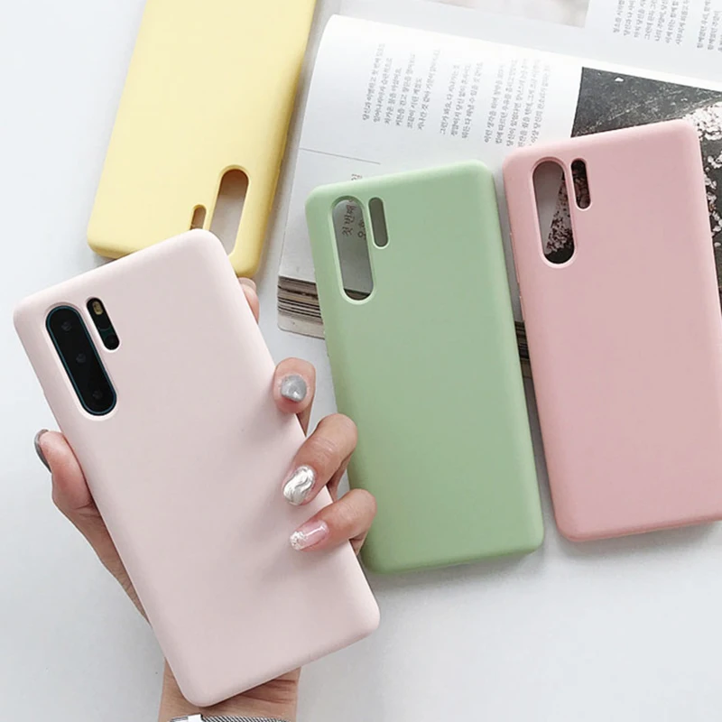 Чехол из жидкого силикона для huaweip20 P30Lite Plus Nova3e 3i 4 4e|Бамперы| |