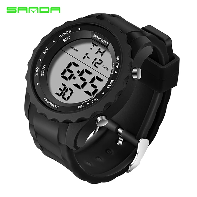 SANDA новая модель спортивные часы для мужчин наручные модные цифровые