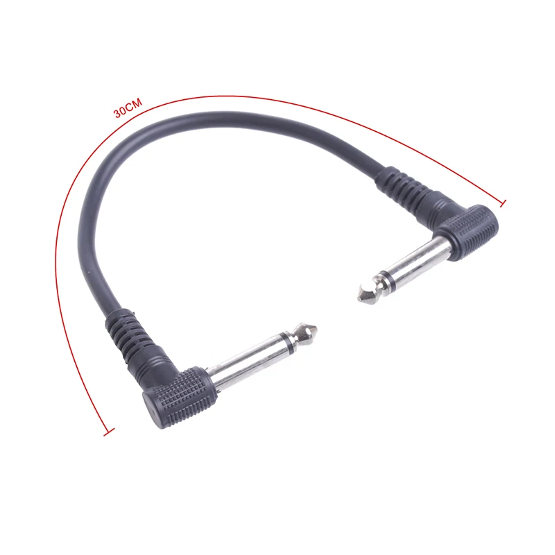 

6Pcs/Set Colorful Angled Plug Audio Leads Patch Cables For Guitar Pedal Effect