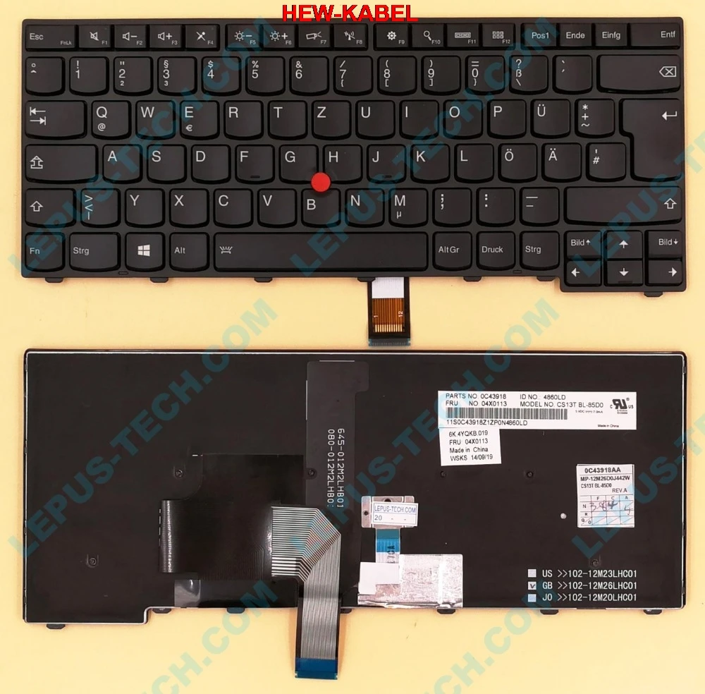 Клавиатура с немецкой подсветкой для IBM Lenovo ThinkPad T431s T440 T440p T440s GR | Компьютеры и офис