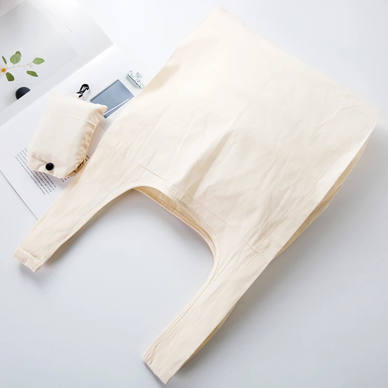 

ECO Tote Bags Folding Package Handbags Canvas bags Reusable Cotton Single Shoulder Bag Shopping Check Female Fold Shopping Bag