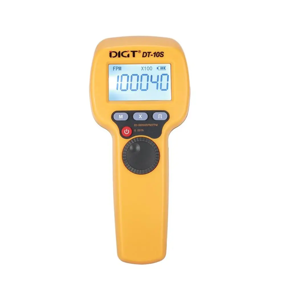 DIGT DT-10S 7,4 V 2200mAh 60-99999 стробов/мин 1500LUX ручной светодиодный стробоскоп измерение скорости вращения вспышка велометр
