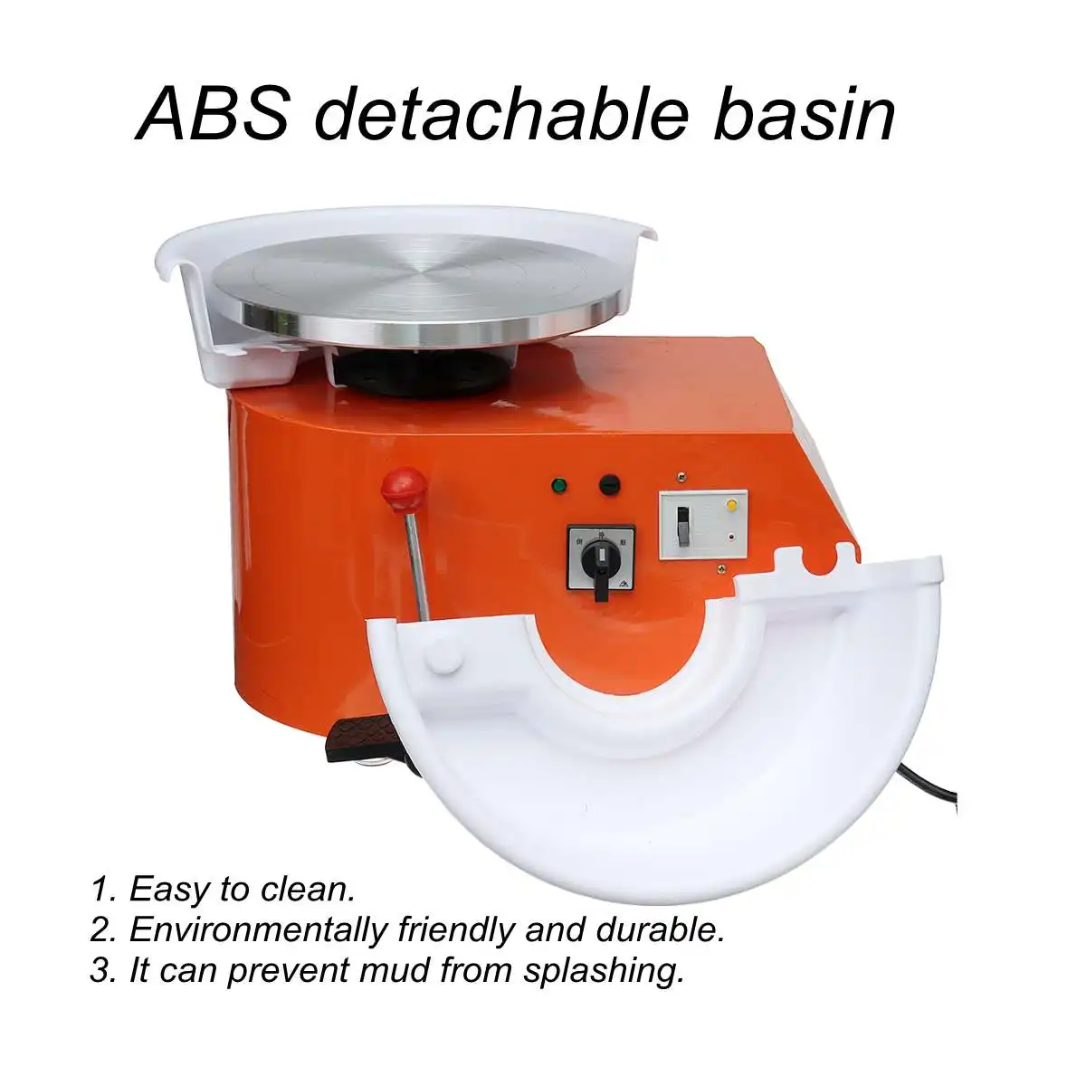 

220V 550W 250mm 300mm DIY Electric Pottery Wheel Ceramic Machine Detachable plate Foot Pedal Clay Pottery For Work Ceramics