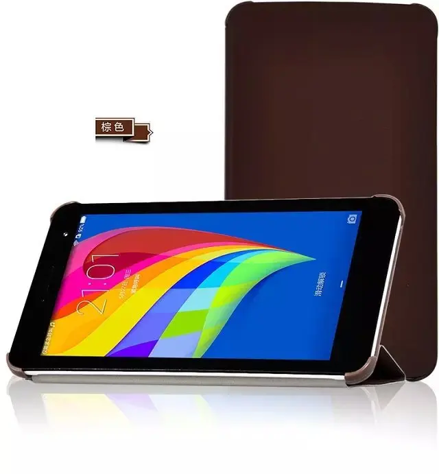 Тонкий легкий кожаный чехол с откидной крышкой и подставкой для Huawei Mediapad T1 7 0 1 5 2 8