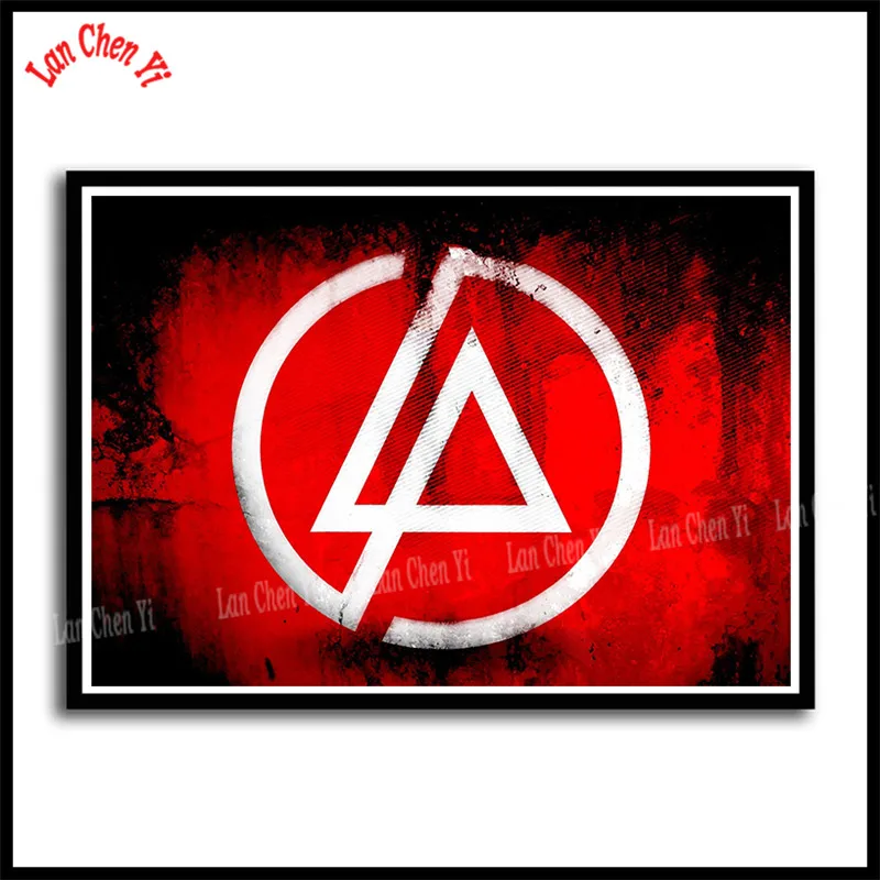 Оранжевый Linkin park Рок-Группа с белым покрытием бумажные плакаты Европейская и американская музыка звезда декоративная живопись кафе бар плакаты - Цвет: Оранжевый