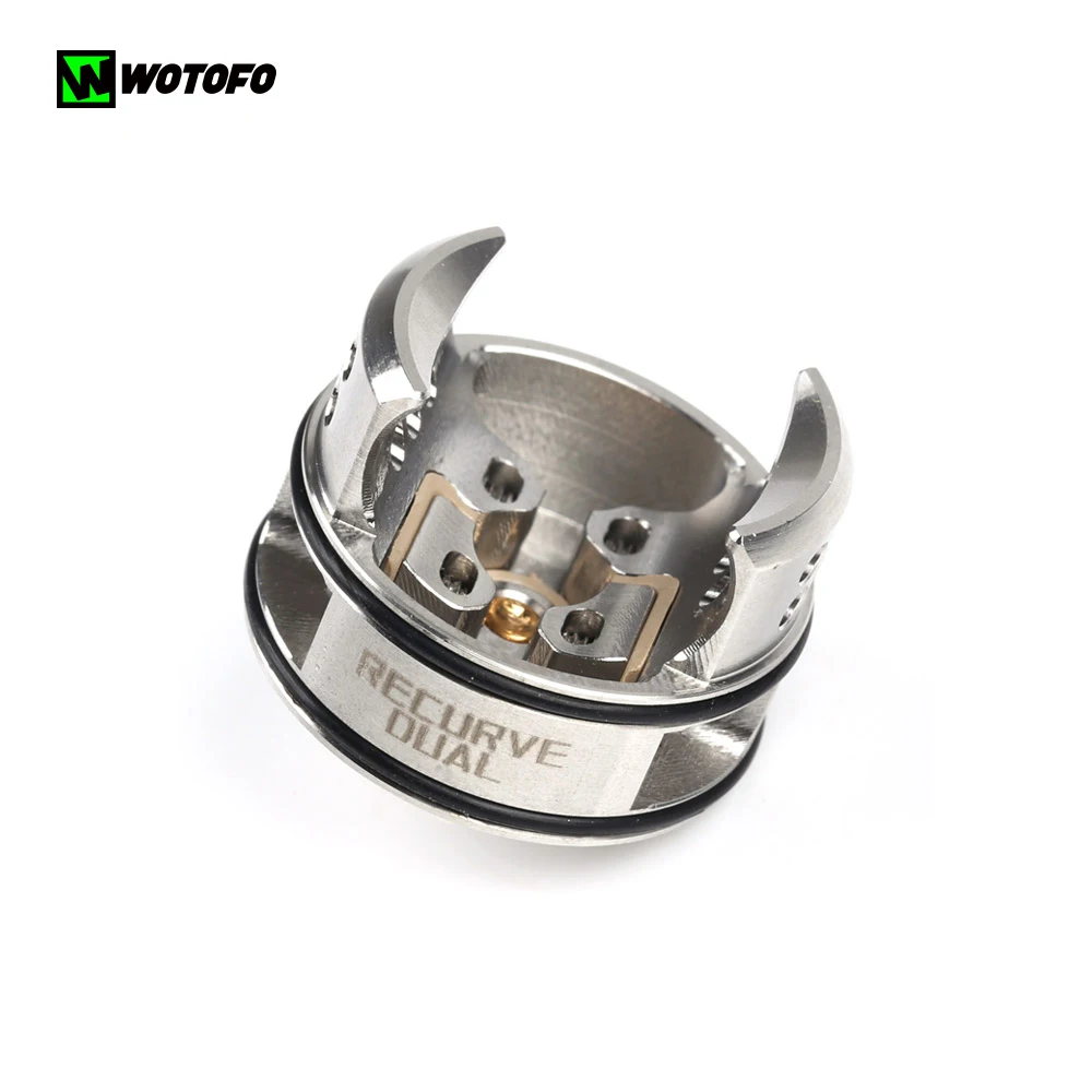 Оригинальный атомайзер Wotofo Рекурсивный двойной RDA-бак + 10 шт. conton и сетчатый бак 510