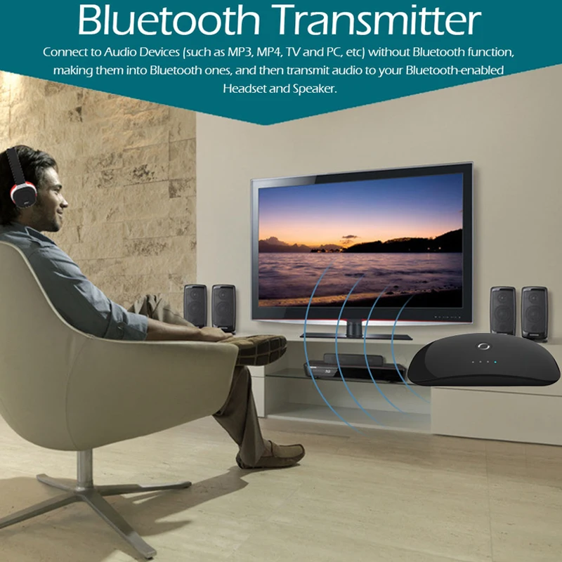 Беспроводной Bluetooth аудио передатчик и приемник 2-в-1 адаптер с 3 5 мм RCA кабель |