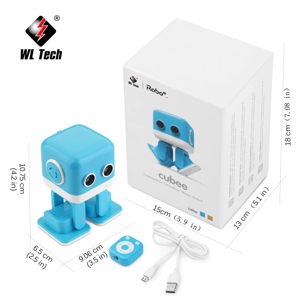 Умный робот WLToys Cubee F9 программируемая музыка индуктивный обучающий