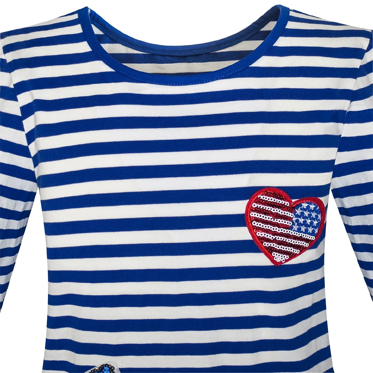 Sunny Fashion платья для девочек Длинный рукав Хлопок Мультфильм Блестки Розовый В