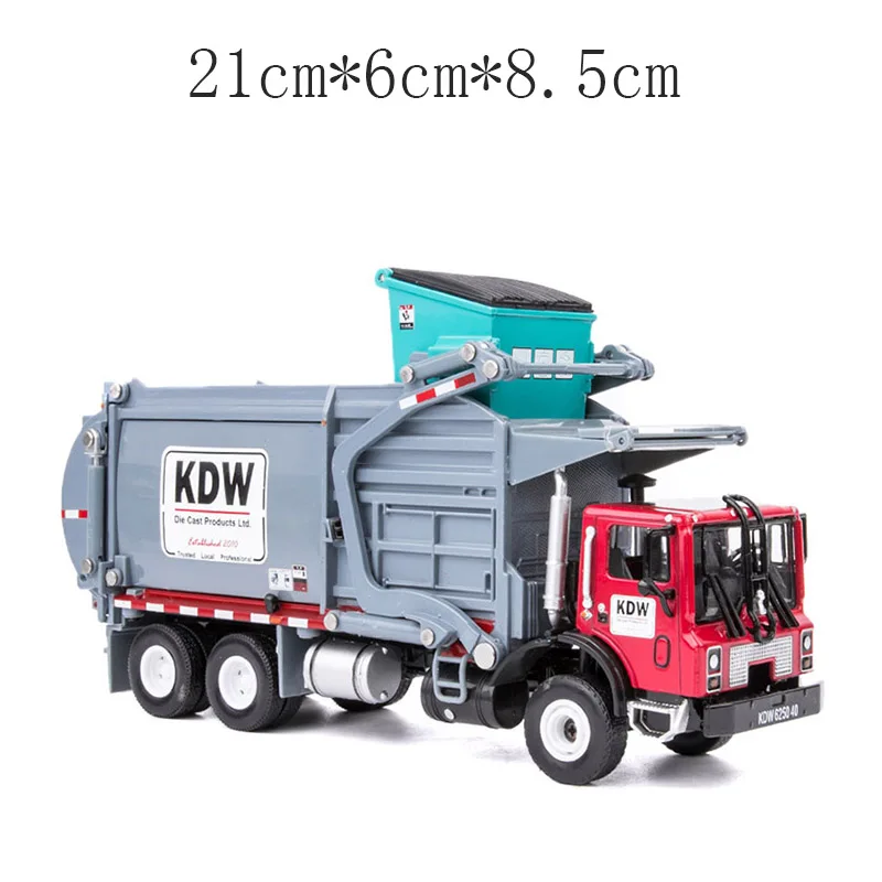 KDW 1:24 мусоровоз детские игрушки металлический материал коллекция украшение