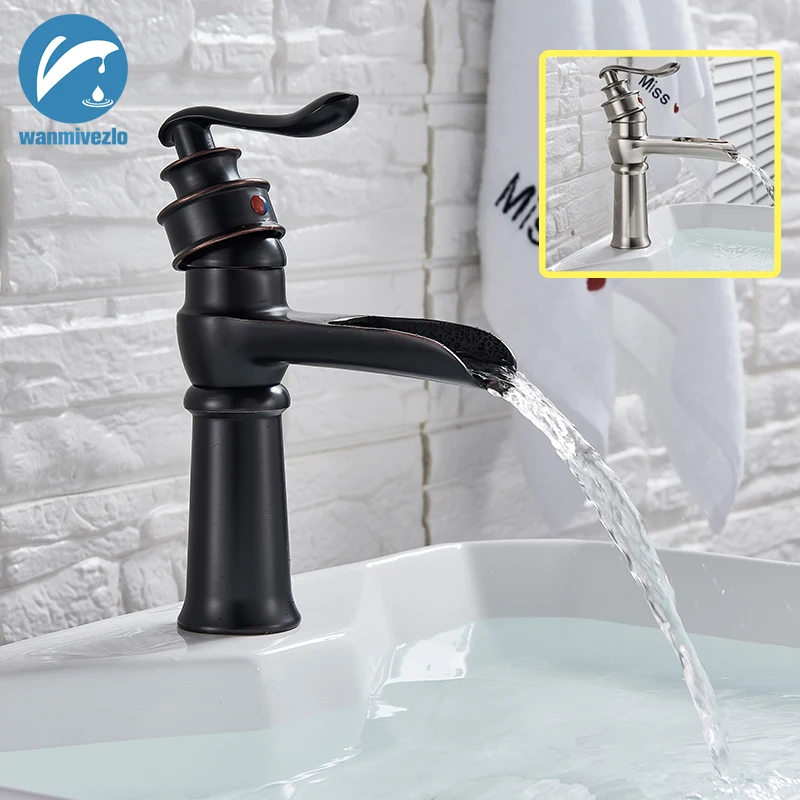 Водопад Носик Однорычажный кран для раковины ванной комнаты крепление на палубе