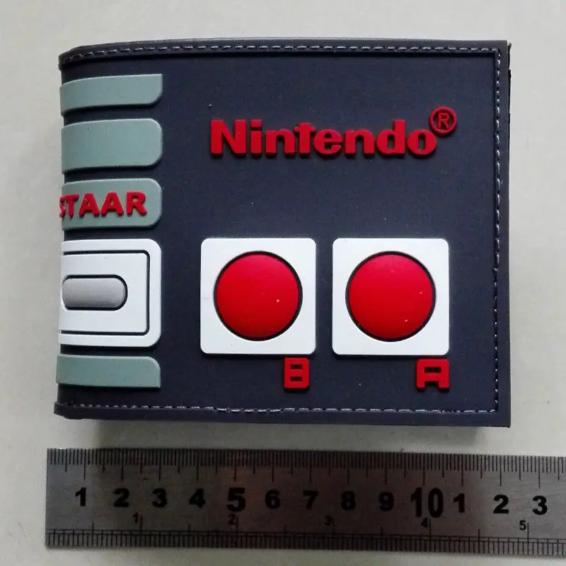 Игра nintendo геймпад логотип кошельки кошелек многоцветный пластик кожа W137|wallet