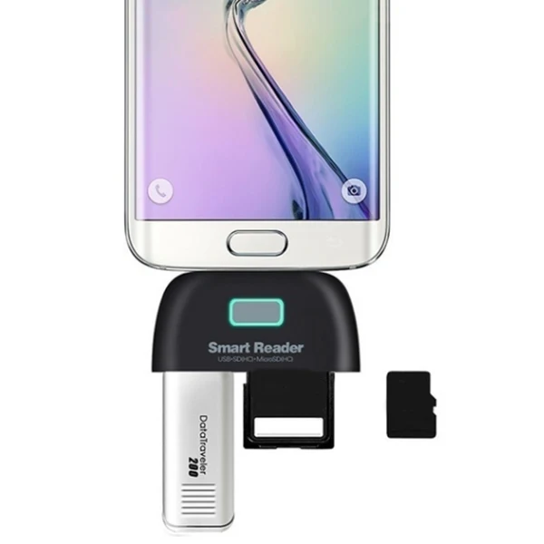 4 в 1 OTG/TF/SD считыватель смарт карт адаптер Micro USB зарядный порт для Android