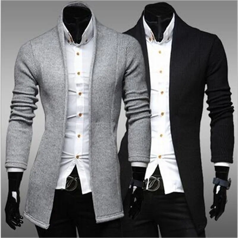 Milanqiba бренд 2018 классический Для мужчин свитер Простой стиль Slim Fit мужской
