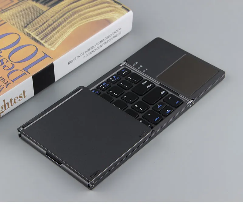 Для планшетов Mi Pad 4 lenovo Tab 4 Plus huawei mediapad m3 chuwi hi9 hi10 pro, трехслойная Беспроводная клавиатура Bluetooth, чехол для ПК