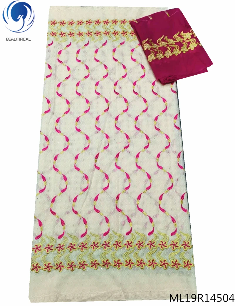 Красивые желтые швейцарские хлопковые кружева 2019 африканские из ткани