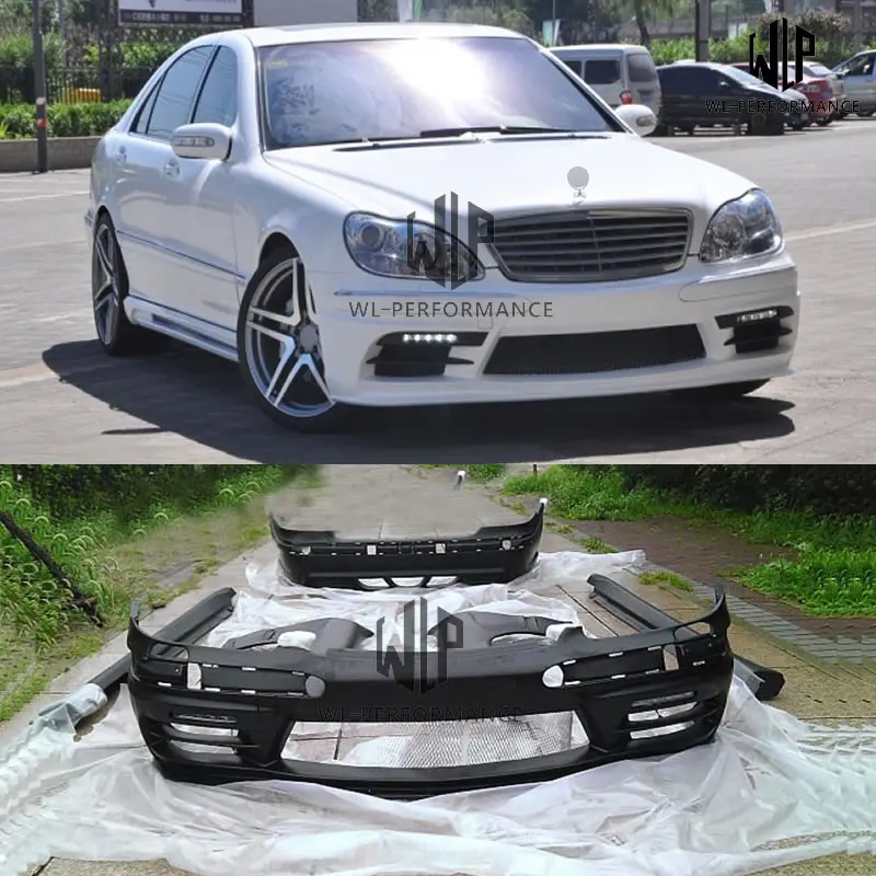 Комплект кузова автомобиля W220 S320 S350 FRP неокрашенный боковая юбка переднего и