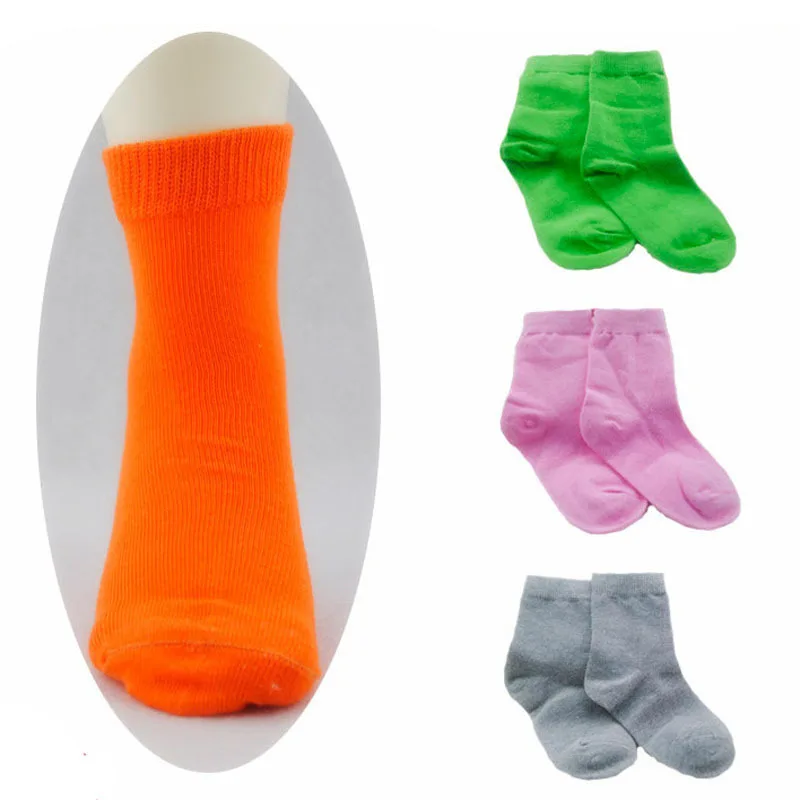 Calcetines deportivos de algod&oacute;n para ni&ntilde;os y ni&ntilde;as, medias de 1 a 9 a&ntilde;os, color caramelo, 5 pares/1 lote-2