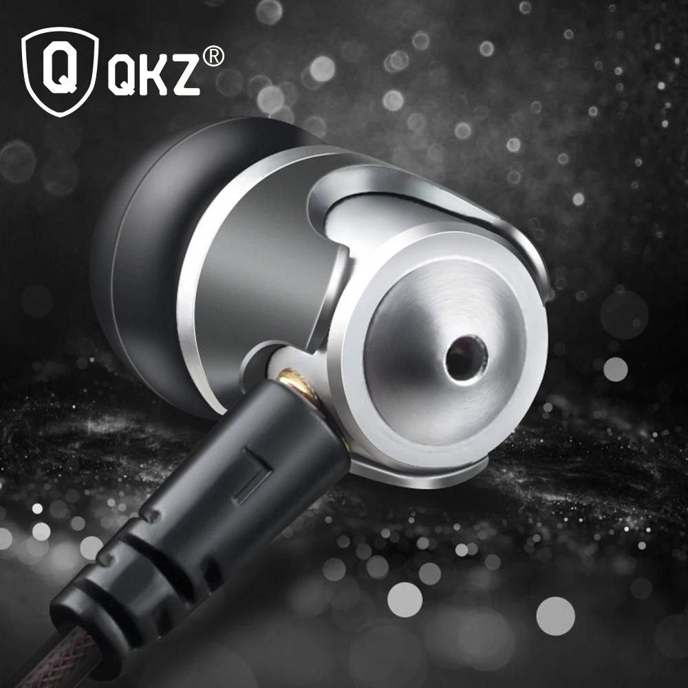 Наушники QKZ DM4 динамические наушники вкладыши с гибридным блоком Hi Fi fone de ouvido audifonos