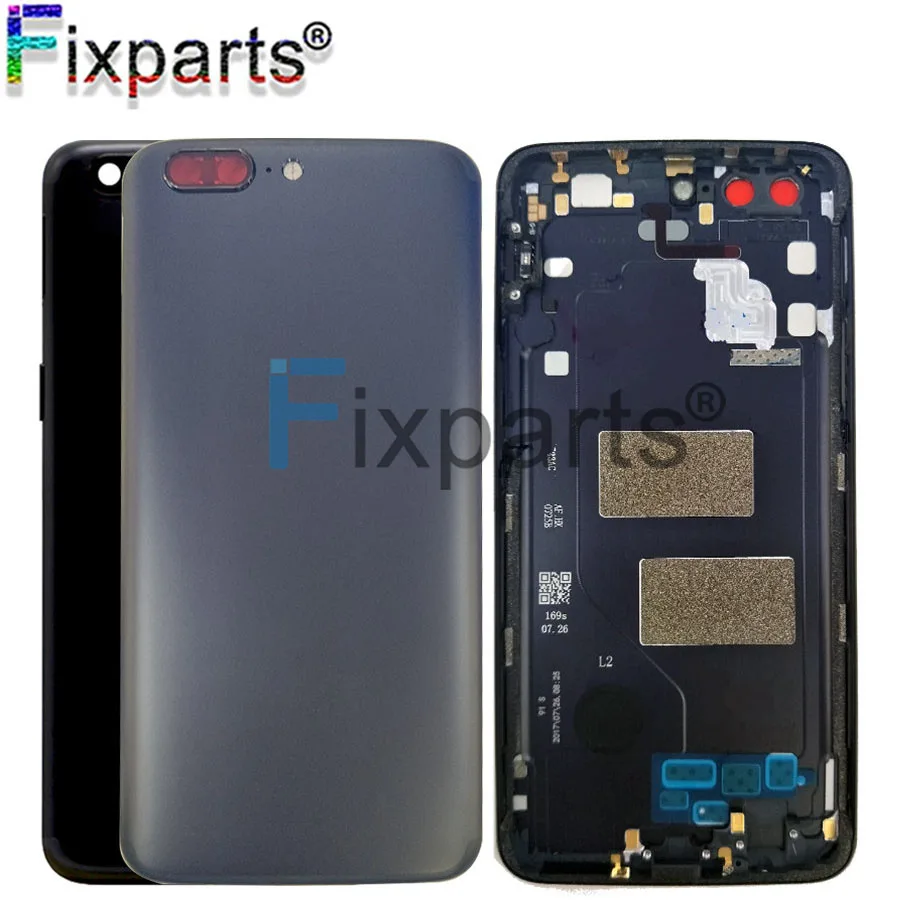 Задняя крышка батарейного отсека для Oneplus 5 + чехол объектива камеры Средний шасси