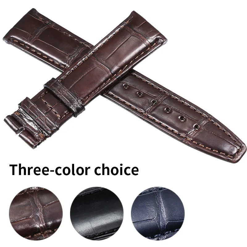 Ремешок из натуральной крокодиловой кожи для IWC браслет аллигатора наручных