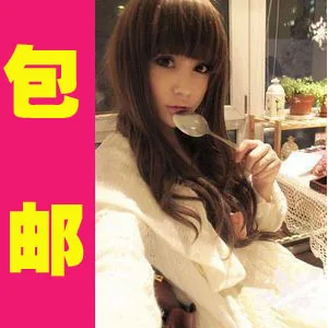 Free shipping Hot girls scroll fluffy wig Liu Qi female fashion model woman Haircare Variety |