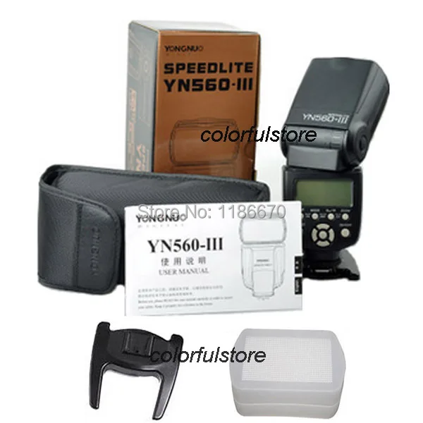 YongNuo Вспышка Speedlite YN 560 III YN560III для Canon 5D II 5D2 5D3 7D 6D 60D 50D 40D 700D 650D 600D 550D 500D 350D 1100D 1000D|speedlite