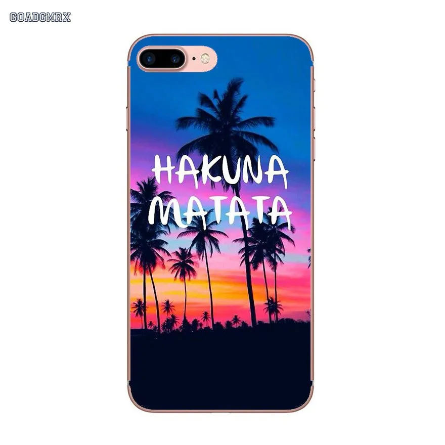 Hakuna Matata The Lion King прозрачные мягкие чехлы для iPhone 6 6S 7 8 Plus X XS MAX XR 4 4S 5 5S SE 5C | Мобильные