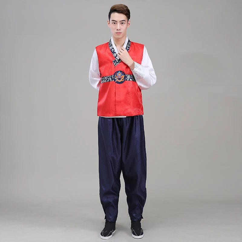 Высокое качество мужской Корейский Традиционный анбок танцевальный сценический