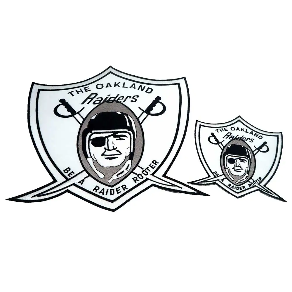 Большие вышитые нашивки RAIDERS в стиле панк для байкеров наклейки одежды