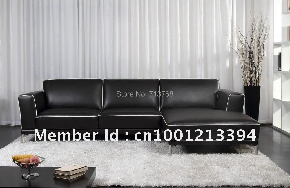 Современная мебель/гостиная угловой кожаный диван/секционный диван|leather sofa|sectional