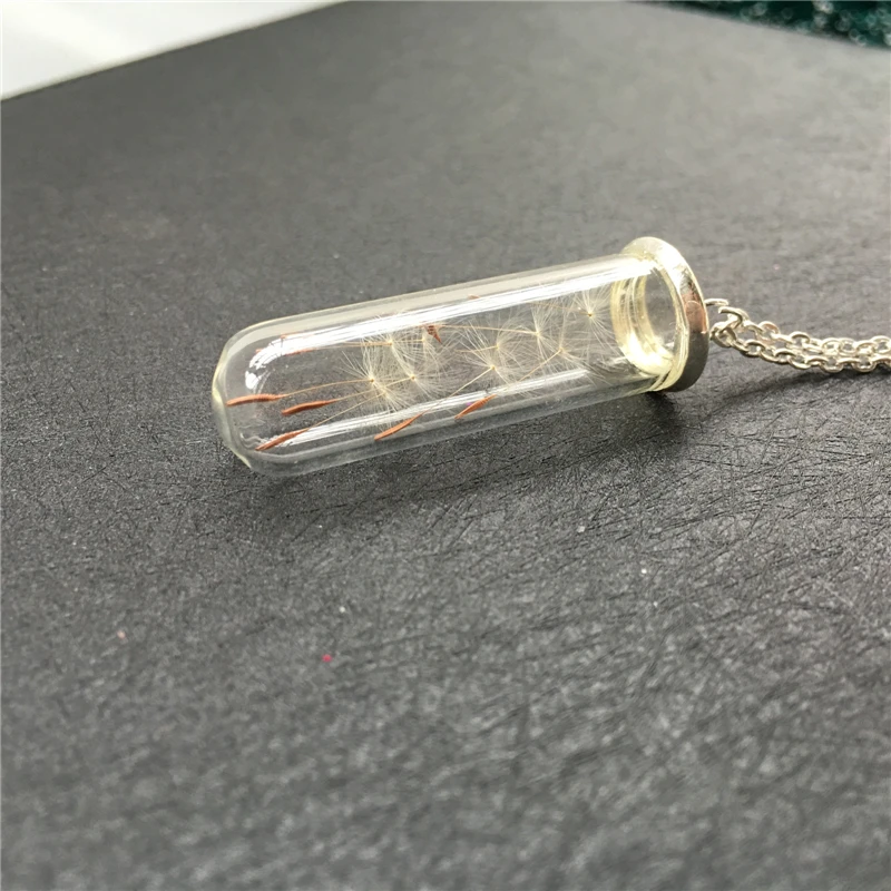 Ожерелье со стеклянной трубкой 3 шт. 40x12 мм|necklace necklace|dandelion seedsdandelion necklace |