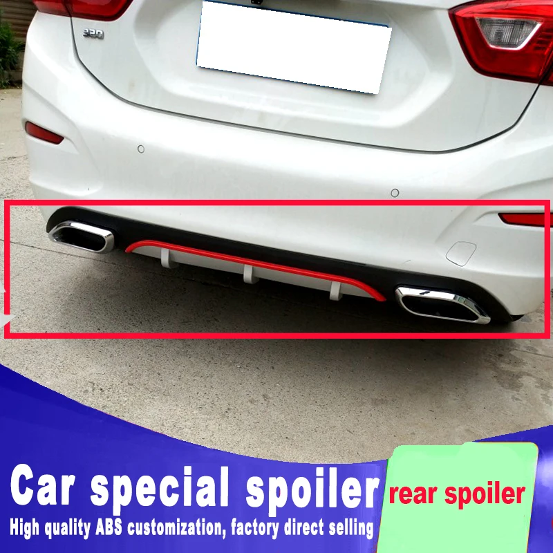 Новый модный задний спойлер 2017 2018 года для Chevrolet Cruze высококачественный большой