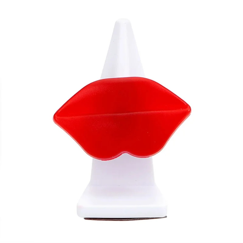 Новый Стильный чехол для автомобильных очков в форме красных губ и декоративных