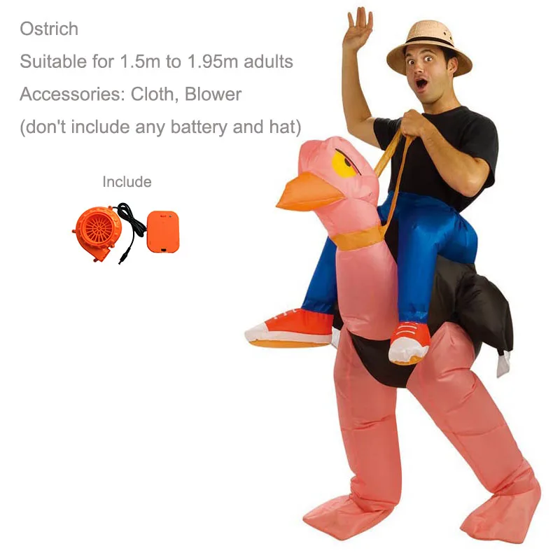 Страуса Пингвин надувной костюм Пчелка карнавальный Фламинго Птица взрослых