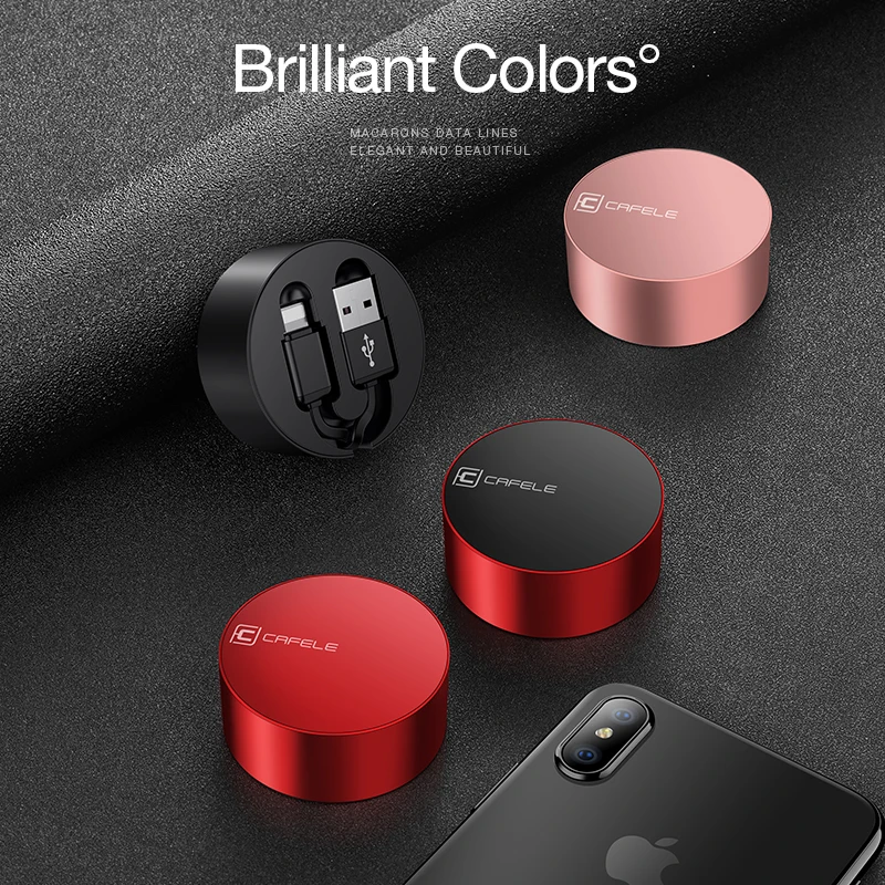 Cafele USB кабель для iPhone X Xs Max Xr 8 7 6 6s Plus выдвижной Pin зарядный провод Дата
