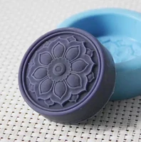 silicon soap mold essential oil soap mold round flower shaped moulds handmade diy craft silicone soap mould aroma stone moulds
