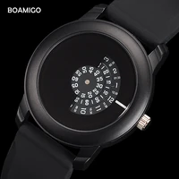 men watches extremely simple quartz watch boamigo fashion casual rubber wristwatches 2017 creative gift clcok relogio masculino