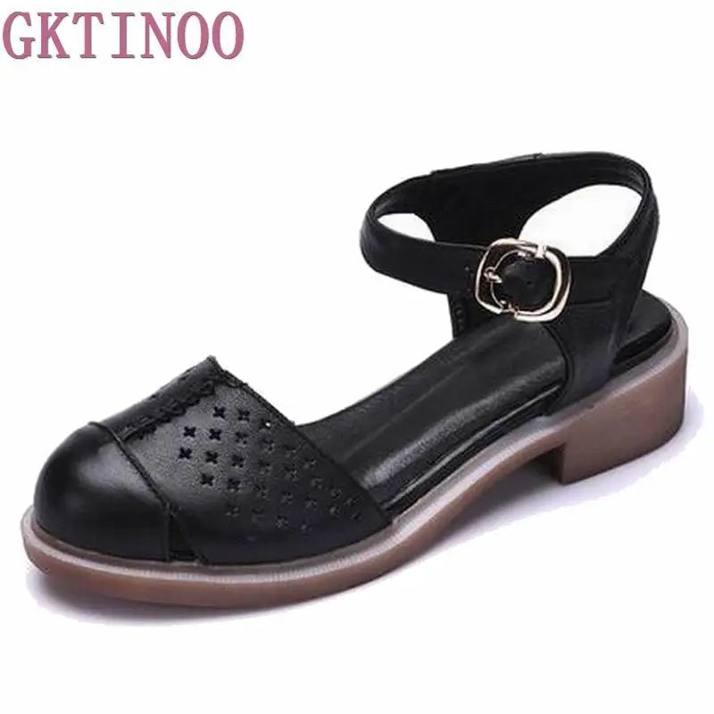 Сандалии женские летние из натуральной кожи ручной работы | Обувь