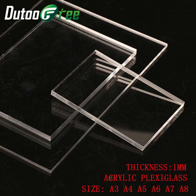 Dutoofree 1 мм прозрачная акриловая доска акриловый лист материал для ручной работы