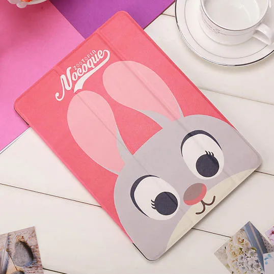 Zootopia мультяшный Мягкий силиконовый чехол из искусственной кожи для Ipad Mini 1 2 3