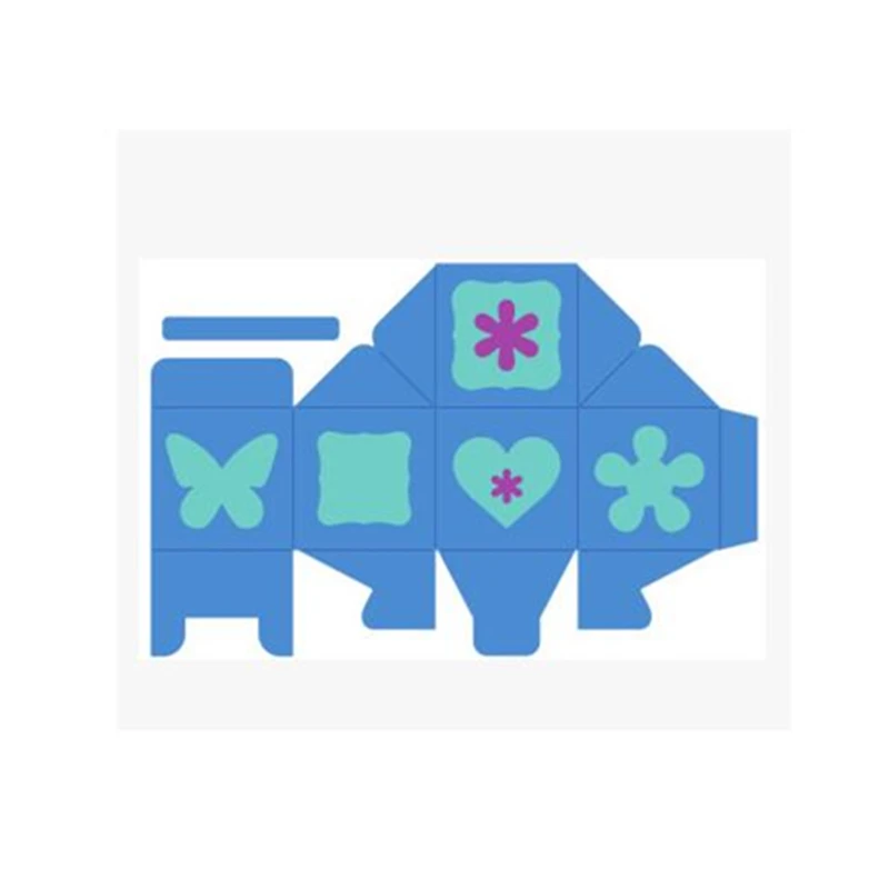 YINISE металлические режущие штампы для трафареты скрапбукинга коробки Карточки