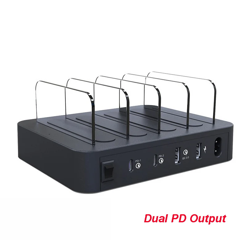 

Устройство зарядное сетевое с двумя USB-портами и поддержкой быстрой зарядки, 45 Вт