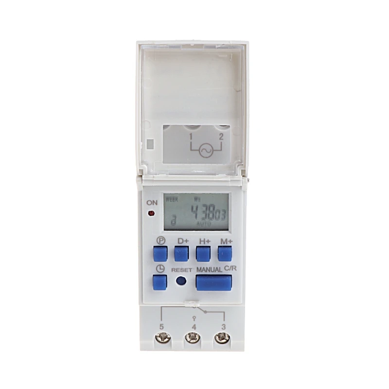 

OOTDTY 12V 16A Digital LCD 7-Day Programmable Timer Time Relay Switch